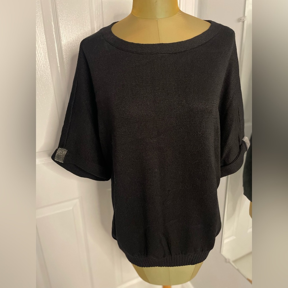 Chico’s (4) Black Sweater